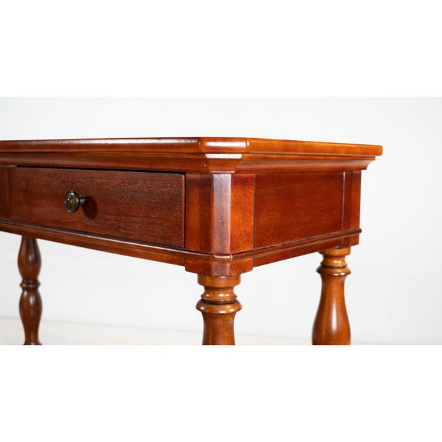 Ralph Lauren 1990s Ralph Lauren Mahagony Twin Drawer Console Table For Sale - Image 4 of 18