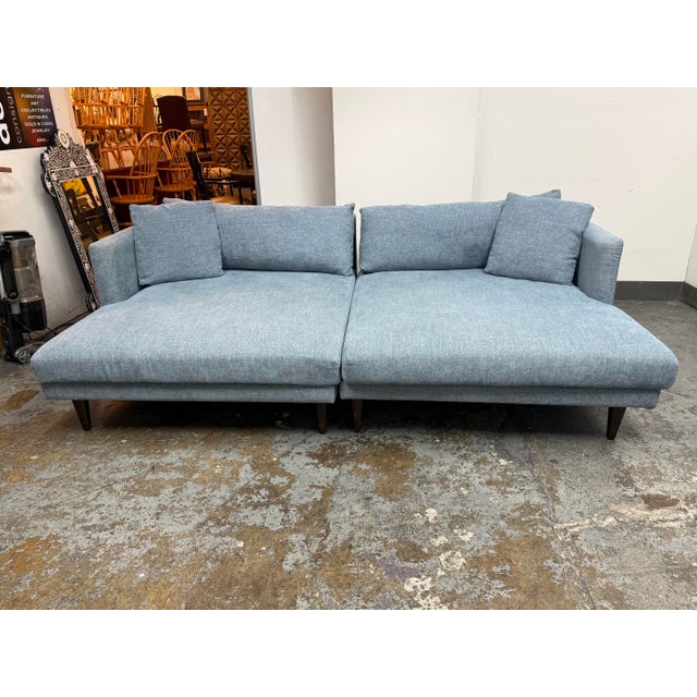 Design Plus Gallery presents Milo French Blue Lewis Grand Daybed/Sofa from Joybird. A daybed so cozy, you’ll never want to...