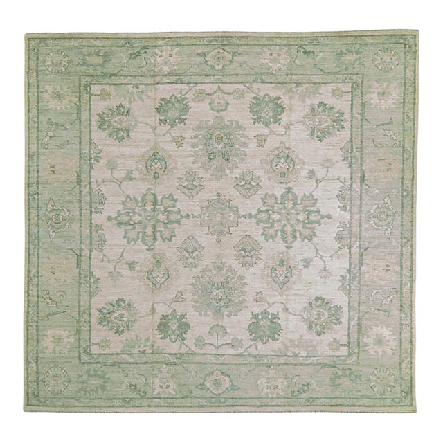 Oushak Square Rug 9'4" x 9' For Sale