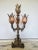 Mid 20th Century Mid-Century Prism Filigree Flower Four Light Table Lamp For Sale - Image 5 of 7