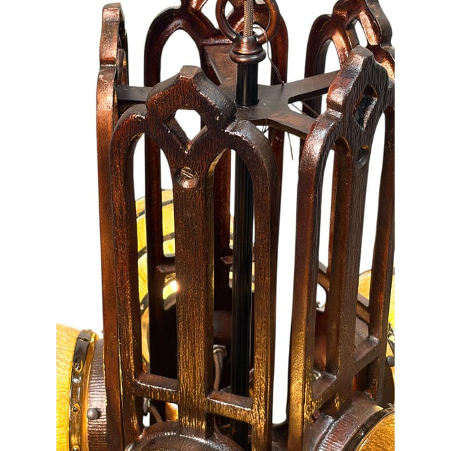 Custom Replication of 1930s Tavern Keg and Barrel Chandelier by Gill Glass for Wine Cellars and Taverns For Sale - Image 15 of 16