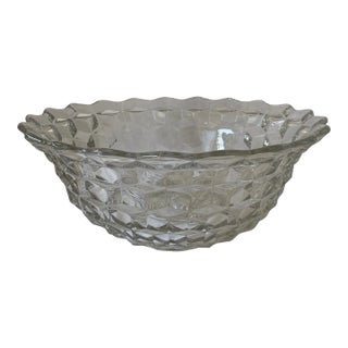 1950s Federal Glass “York Town” Punch Bowl For Sale