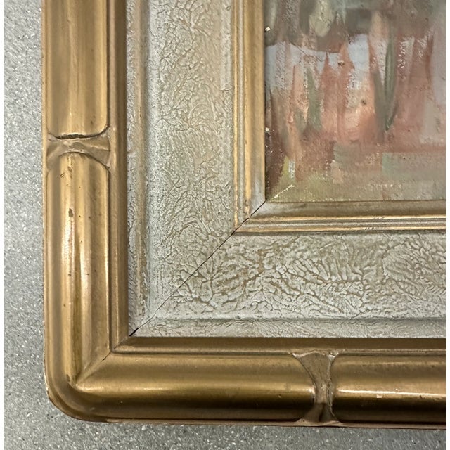 A softly colored, airy landscape painting sensitively depicts the delicate tracery of Southern California’s distinctive...