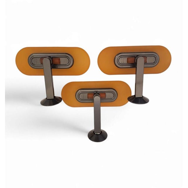 Yellow Glass and Metal Jill Wall Sconce by Perry King, Santiago Miranda and Gianluigi Arnaldi for Arteluce, 1980s For Sale - Image 6 of 12