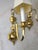 Late 20th Century Vintage French Style Brass & Candlestick Electric Wall Sconce , a Pair For Sale - Image 5 of 8