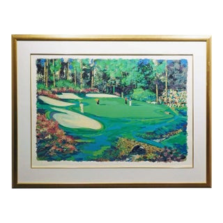 Steve Bloom "Amen Corner at Augusta" Golf Hand Signed Framed Art For Sale