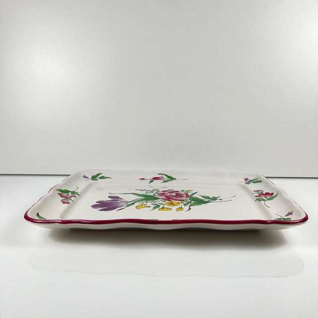 Rectangular platter, Streetlight pattern by KG Lunéville Dimensions: 36 x 27 cm Height: 3.5 cm Very good condition,...