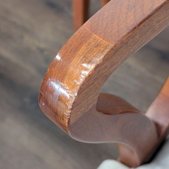 Ethan Allen 8-Piece Wood Dining Set With Extendable Table and Upholstered Chairs For Sale - Image 11 of 13