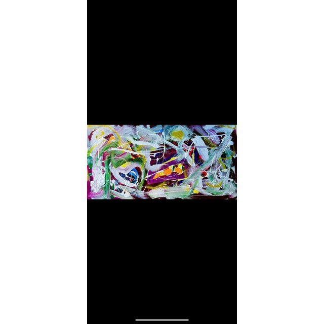 Erik Sulander Abstract Acrylic Painting by Erik Sulander on Wood Panel For Sale - Image 4 of 5