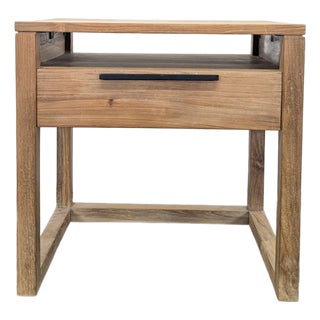 Crate & Barrel Linea Nightstand For Sale