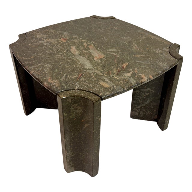 Grey Marble Coffee Table, 1980s For Sale