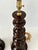 1960s Large Glossy Brown MId Century Modern Ribbed Ceramic Table Lamps - a Pair For Sale - Image 9 of 15