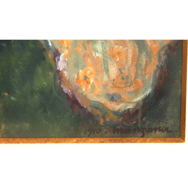 1910s Georges Henri Manzana Pissarro Les Baigneuses Oil on Board Artwork For Sale - Image 5 of 9