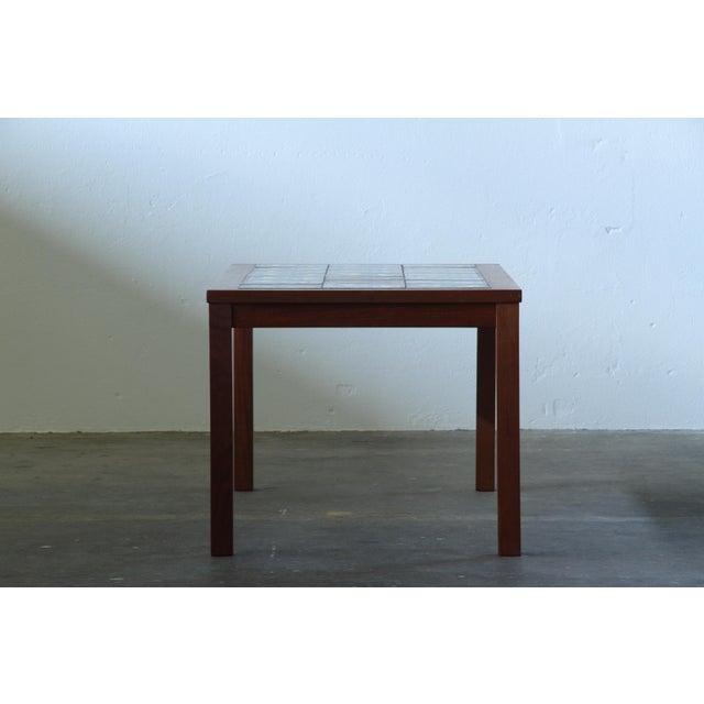 Danish Teak Coffee Table with Ceramic Tile Top, 1960s For Sale - Image 4 of 12