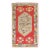 20th Century Bright Red Colorful Turkish Accent Rug - 3'9" x 6'3" For Sale