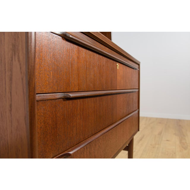Mid-Century Teak Shelf with Pull-Out Top, Denmark, 1960s For Sale - Image 10 of 18