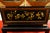 Exquisite Japanese cabinet black, red, and gold lacquer with its base good overall condition key missing 37/26/12 cm...