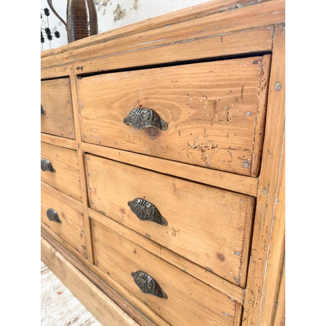 Pine Craft Cabinet with Drawers, 1950s For Sale - Image 11 of 18