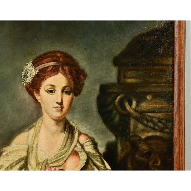 Framed Tribute Portrait of a Lady, Signed by the Artist For Sale - Image 4 of 6