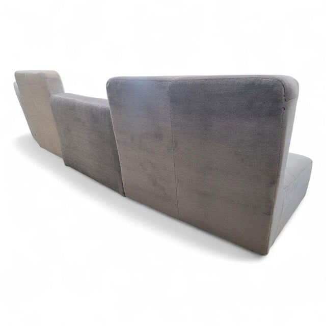 Ligne Roset Confluences by Philippe Nigro, Set of 4 Elements Newly Reupholstered in Mohair For Sale - Image 9 of 10
