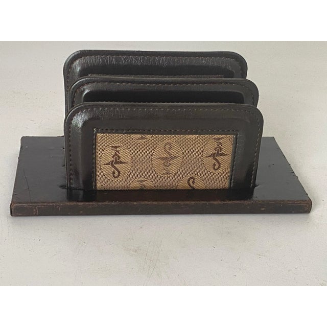 Desk Letter Holder in Black, France, 20th Century For Sale - Image 10 of 11