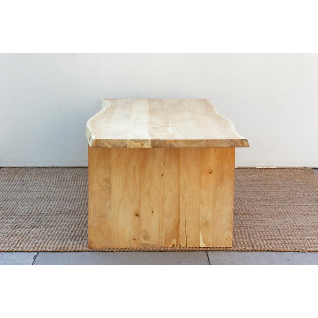 Wood 84" Long Driftwood Monolith Live Edge Dining Table For Sale - Image 7 of 10