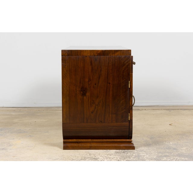 French Art Deco Walnut Burl Pedestal Desk, 1930s For Sale - Image 17 of 18