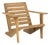 Lanty Adirondack Chair in Natural For Sale