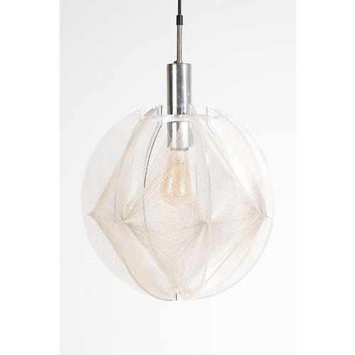 Sompex lamp by Paul Secon made of nylon and perspex. The previous owners of this lamp were very careful. The nylon threads...