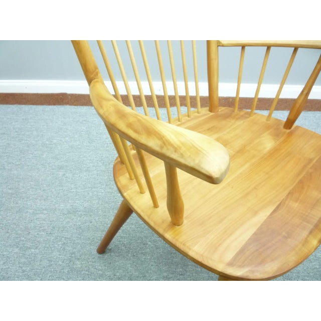 Brown Vintage Chair in Cherry Wood by Albert Haberer for Fleiner, 1940s For Sale - Image 8 of 13