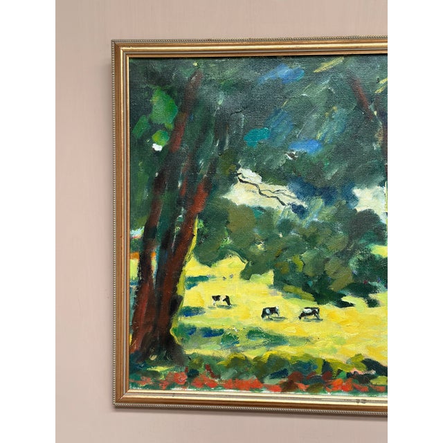 Maurice Moberg, Gläntan, Båstad, 1950s, Oil Painting on Canvas, Framed For Sale - Image 14 of 18