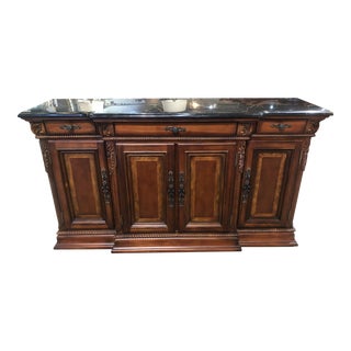 Universal Furniture Buffet With Black Marble Top For Sale