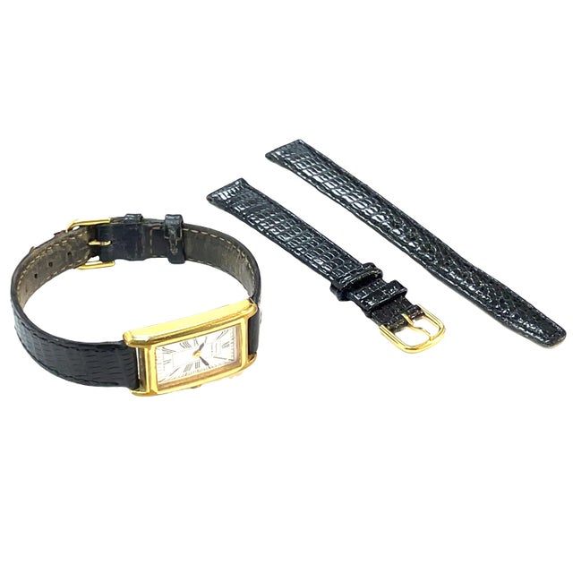 Mid 20th Century Tiffany & Co. Portfolio Gold-Plated Quartz Ladies Wrist Watch For Sale In New York - Image 6 of 8