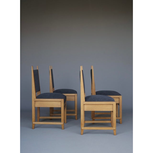 Hague School Dining Chairs attributed to Henk Wouda, 1920s, Set of 4 For Sale - Image 10 of 18