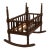 Antique, Walnut, Spindle Doll's Cradle or Salesman's Sample. Jenny Lind Style. For Sale