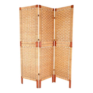 Folding Screen Room Divider in the style of Clar Porset For Sale