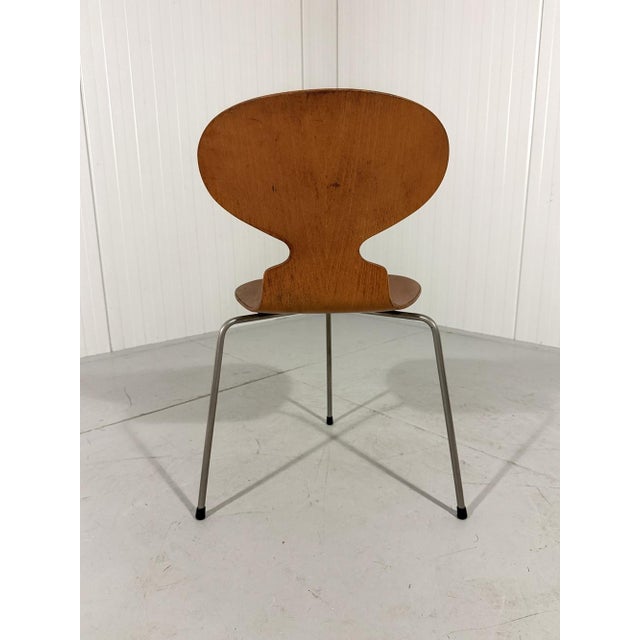 Brown Early Ant Chair by Arne Jacobsen for Fritz Hansen, 1950s For Sale - Image 8 of 18