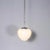 Gold Opaline Glass Droplet Pendant, 1950s For Sale - Image 8 of 8
