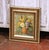 This antique floral still life painting, crafted in France circa 1880, presents a charming and decorative composition...