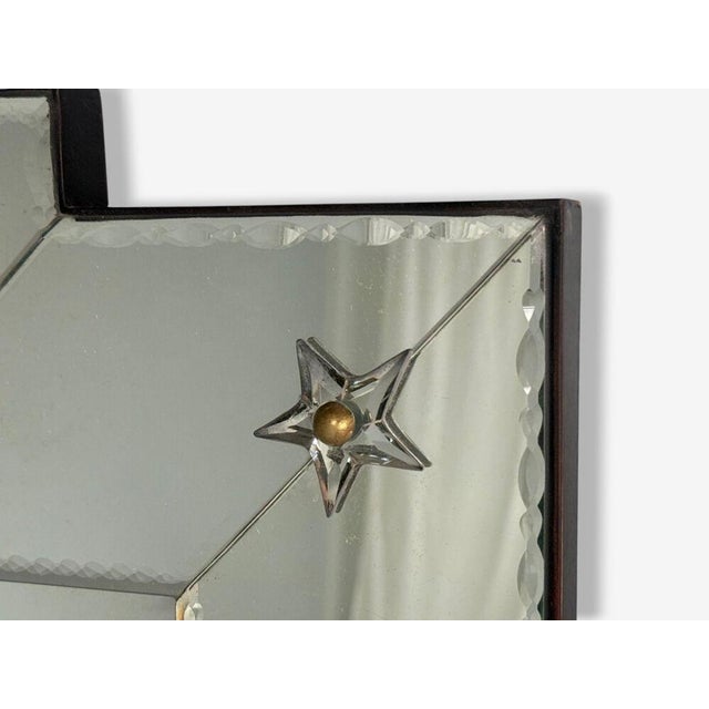 Early 21st Century Art Deco Style, Antique and Beveled Glass, Venetian Wall Mirrors, 21st C. For Sale - Image 5 of 8