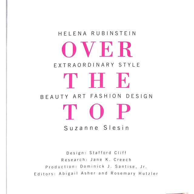 "Helena Rubinstein Over the Top: Extraordinary Style - Beauty Art Fashion Design" 2003 Slesin, Suzanne For Sale - Image 4 of 11