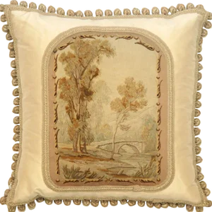 19th Century French Aubusson Pillow