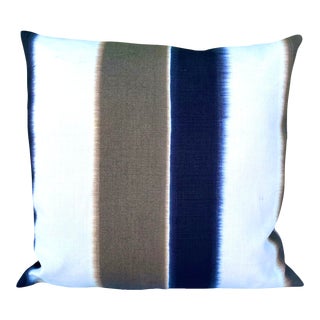 2000s Hand-Painted Linen Pillow For Sale