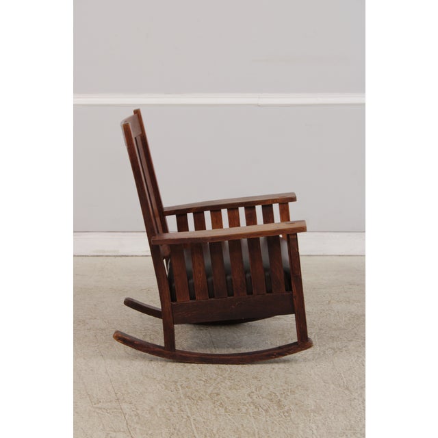 L. & J.G. Stickley, Inc. L&jg Stickley Antique Mission Oak Rocking Chair For Sale - Image 4 of 17
