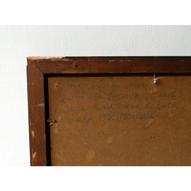 Brown Figures in the Woods by James Joshua Guthrie, Original Antique Oil Painting For Sale - Image 8 of 9