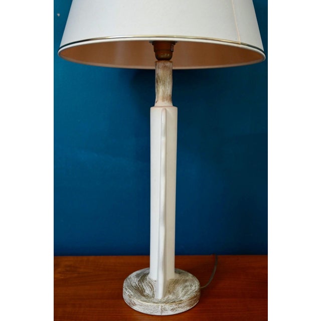 Mid-Century Sculptural Totem Lamp in Plaster, 1960s For Sale - Image 11 of 18