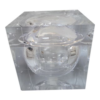 Aero Studios Ice Bucket With Globe Detail For Sale