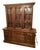 Vintage 1970’s Ethan Allen Lighted Maple China Cabinet/Hutch With Adjustable Glass Shelves For Sale