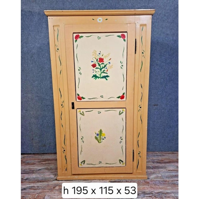 Traditional Folk Cabinet in Wood For Sale - Image 5 of 11