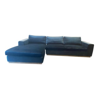 Rove Concepts’ Noah Sectional in Klarna Blue For Sale